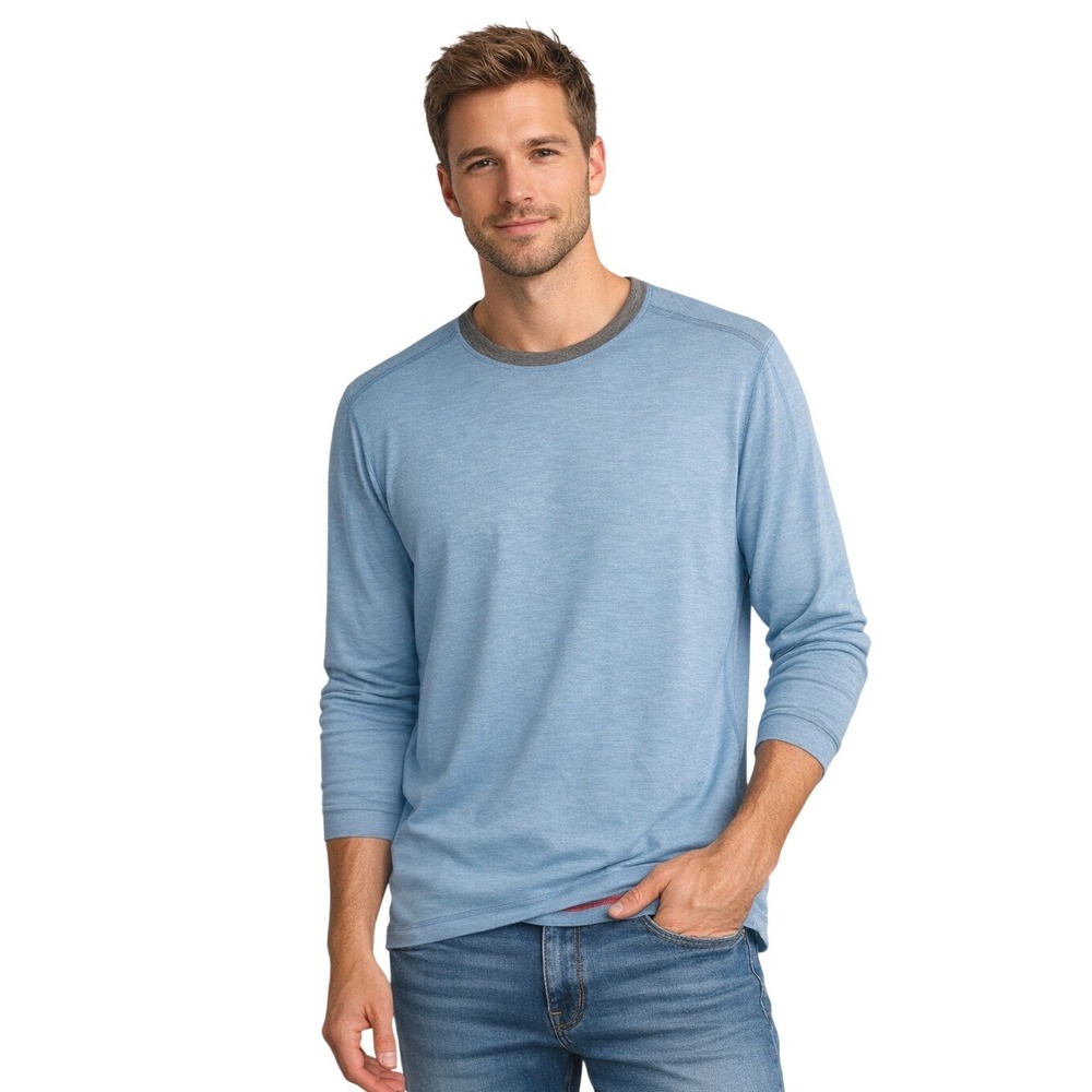 Crenieux Club 38 Performance Mens Long Sleeve Shirt Blue XL Normcore 100-39